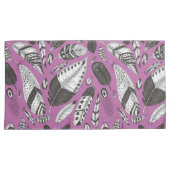 羽毛パターン 枕カバー (正面右)