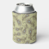 羽毛パターン 缶クーラー (缶裏面)