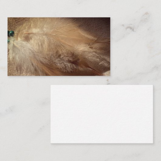 羽毛ヒーラーシャーマニック部族の名刺 名刺 (正面/裏面)