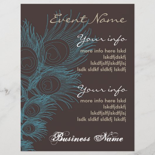 羽毛フライヤー チラシ (正面)