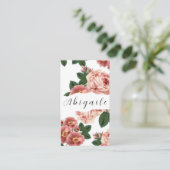 羽毛フラワーベクターシームレスヴィンテージフローラバス 名刺 (スタンド正面)