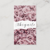 羽毛フラワーベクターシームレスヴィンテージフローラバス 名刺 (正面)