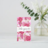 羽毛フラワーベクターシームレスヴィンテージフローラバス 名刺 (スタンド正面)