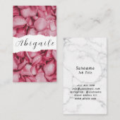 羽毛フラワーベクトルシームレスヴィンテージフローラ 名刺 (正面/裏面)