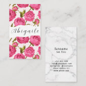 羽毛フラワーベクトルシームレスヴィンテージフローラ 名刺 (正面/裏面)