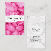 羽毛フラワーベクトルシームレスヴィンテージフローラ 名刺 (正面/裏面)