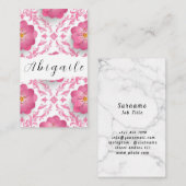 羽毛フラワーベクトルシームレスヴィンテージフローラ 名刺 (正面/裏面)