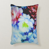 羽毛ブラシ付きウォーターバラ装飾用クッション アクセントクッション (正面(垂直))