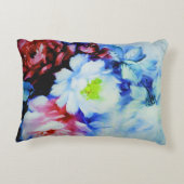 羽毛ブラシ付きウォーターバラ装飾用クッション アクセントクッション (裏面)