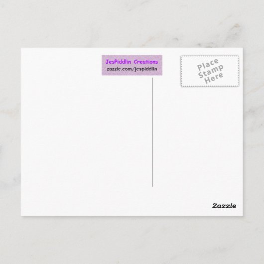 羽毛プライド葉書 ポストカード (裏面)