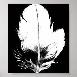 羽毛プリント ポスター