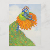 羽毛ペガサス ポストカード (正面)