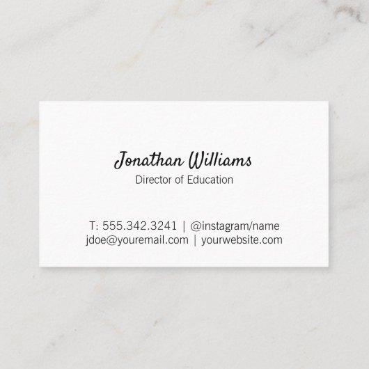 羽毛ペンと本 名刺 (裏面)