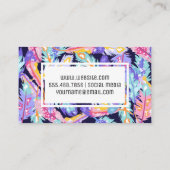 羽毛ボホのパタモダンーン 名刺 (裏面)