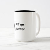 羽毛マグをセットアップする ツートーンマグカップ (正面右)