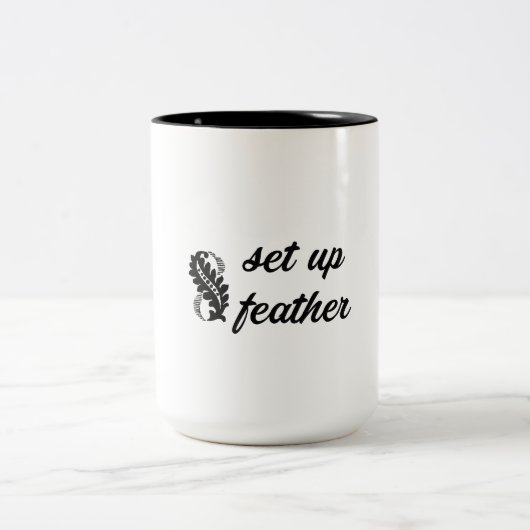 羽毛マグをセットアップする ツートーンマグカップ (中央)