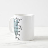 羽毛マグサルム91:4翼の下 コーヒーマグカップ (正面左)