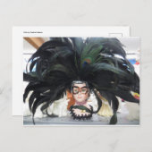 羽毛マスク ポストカード (正面/裏面)