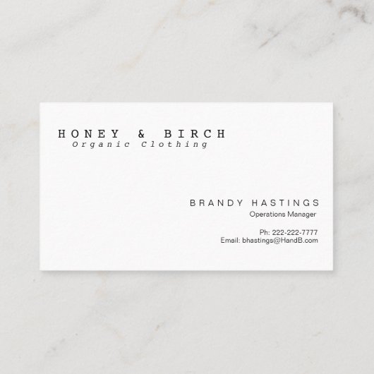 羽毛モダン水色名刺 名刺 (裏面)