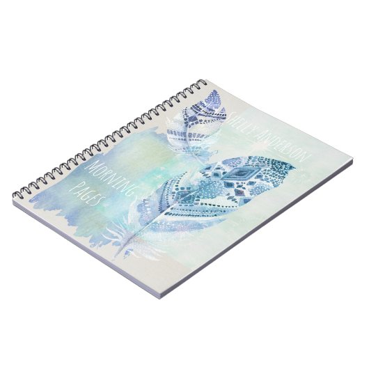 羽毛ライトモーニングページ ノートブック (左側)