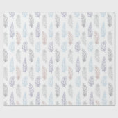 羽毛ラッピング紙 ラッピングペーパー (フラット)