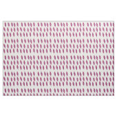 羽毛レッドピンク水彩織物 ファブリック (ファットクウォーター)