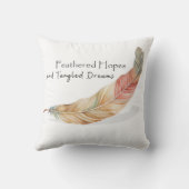 羽毛付き希望の枕 – Boho Renewal Accent クッション (裏面)