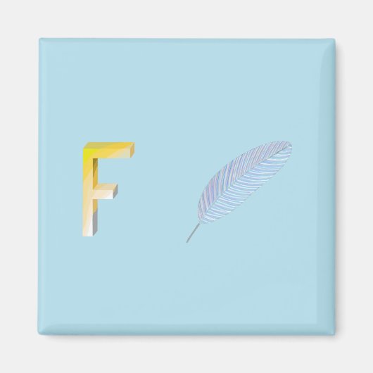 羽毛冷蔵庫用マグネット マグネット (正面)