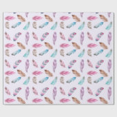 羽毛包み紙 ラッピングペーパー (フラット)