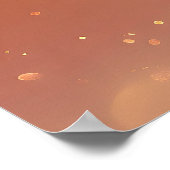 羽毛威厳のある付きピーコ鮮やかック ポスター (角)