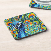 羽毛孔雀I コースター (左側)