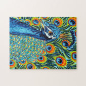 羽毛孔雀I ジグソーパズル (横)