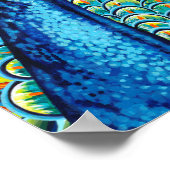 羽毛孔雀I ポスター (角)