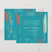 羽毛招待状 招待状 (正面/裏面)