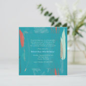 羽毛招待状 招待状 (スタンド正面)