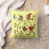 羽毛枕の鳥 クッション (ブランケット)