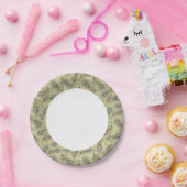 羽毛模様 ペーパープレート (パーティー)