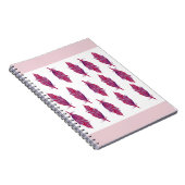 羽毛水彩写真ノートブック（80ページB&W） ノートブック (右側)