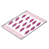 羽毛水彩写真ノートブック（80ページB&W） ノートブック (左側)