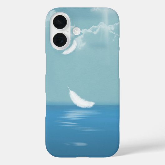 羽毛浮き海 Case-Mate iPhoneケース (裏面)