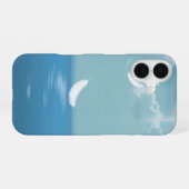 羽毛浮き海 iPhone 16ケース (裏面横)