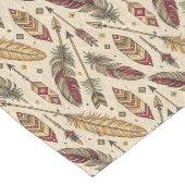 羽毛矢印テーブパターン(の模様が)あるルランナトバルスタイル ロングテーブルランナー (コーナー)