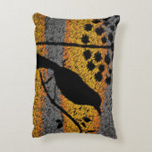 羽毛立ち枕の中の鳥 アクセントクッション (裏面(縦))