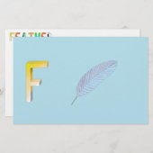 羽毛紙 (正面/裏面)