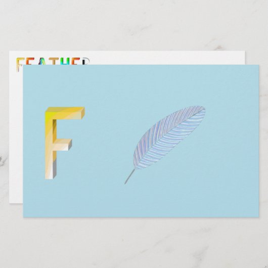 羽毛紙 (正面/裏面)