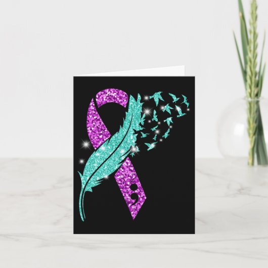 羽毛自殺防止認識度問題P カード (正面)