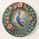 羽毛開花 コースター (正面)