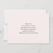 羽毛飾り付き2頭の馬Boho Thank You サンキューカード (裏面)