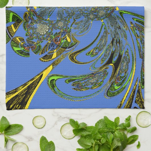 羽毛魚 キッチンタオル (折り畳み)