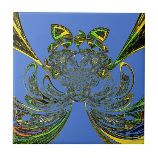 羽毛魚 タイル (正面)